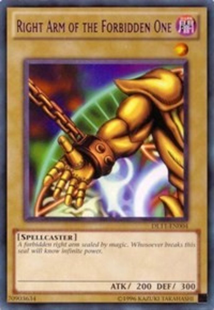 Right Arm of the Forbidden One (Purple) (DL11-EN004) - Rare