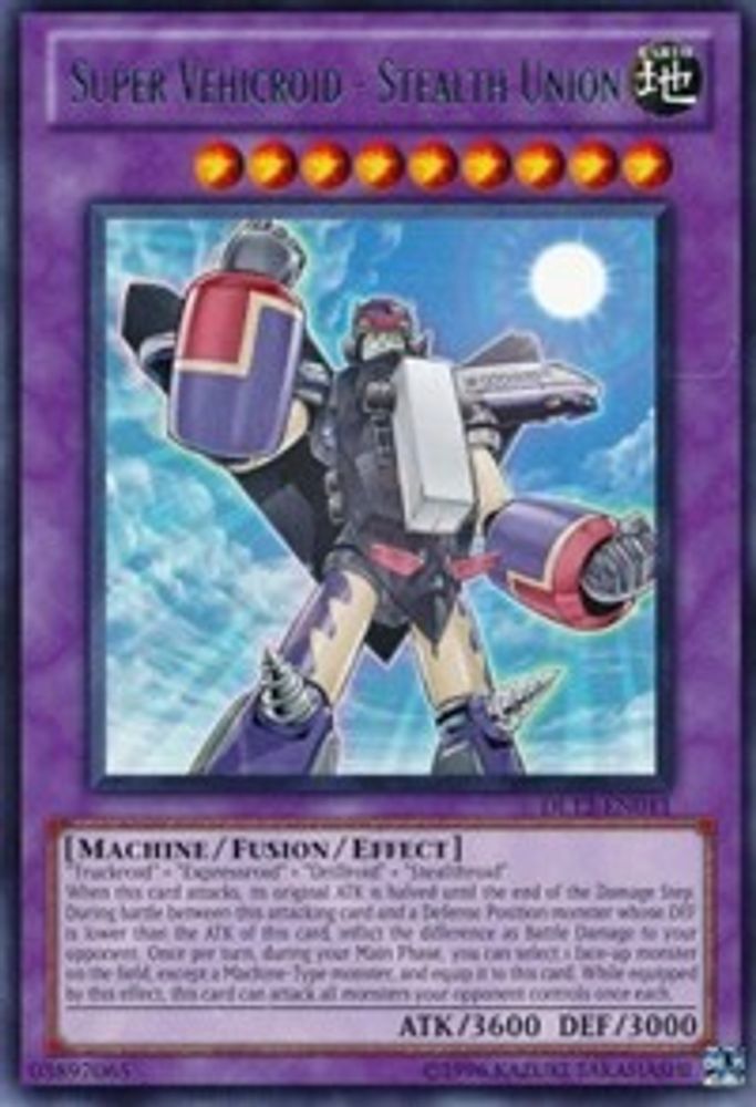 Super Vehicroid - Stealth Union (Red) (DL12-EN011) - Rare