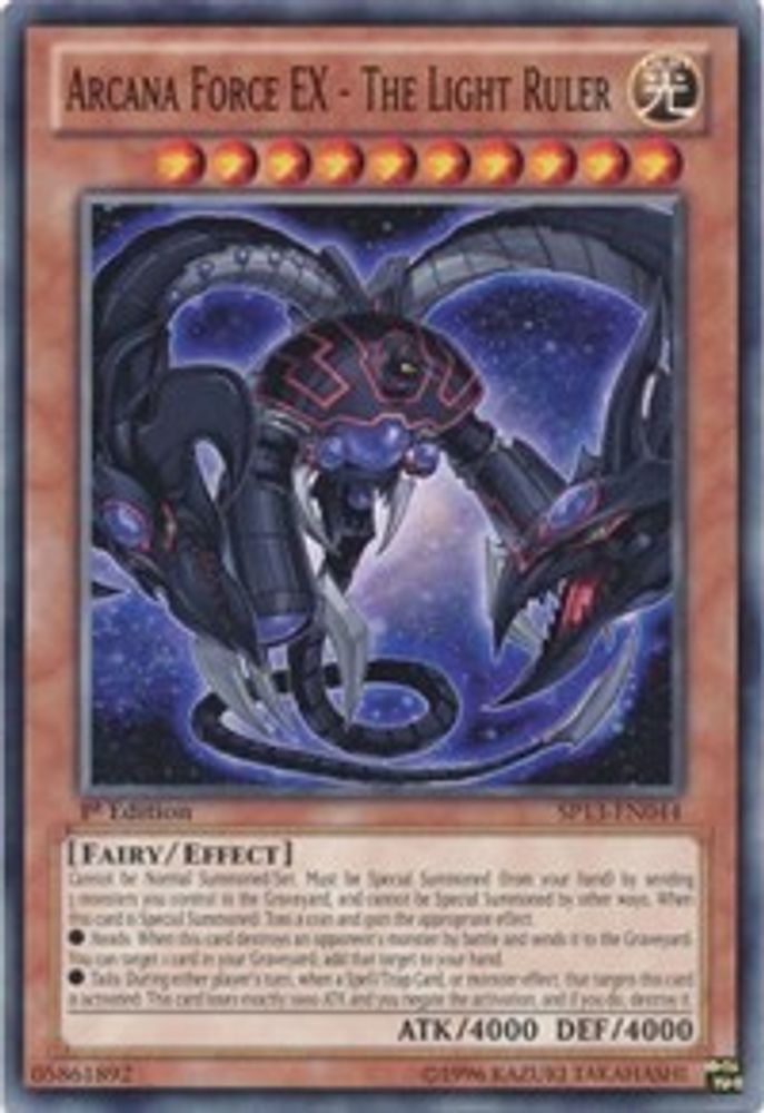 Arcana Force EX - The Light Ruler (SP13-EN044) - Common