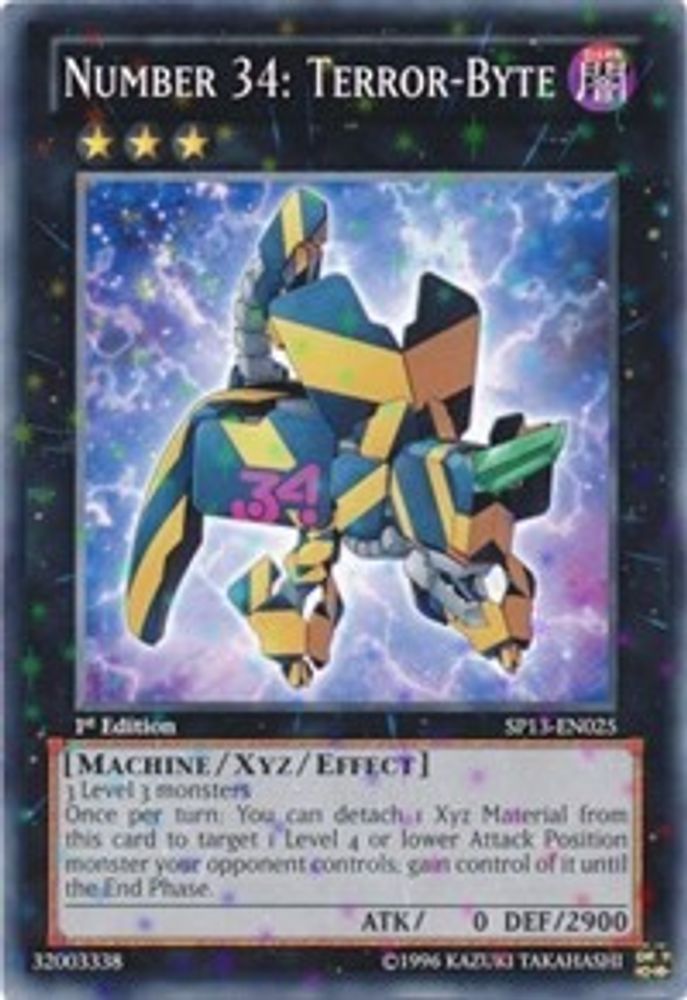 Number 34: Terror-Byte (Starfoil) (SP13-EN025) - Starfoil Rare