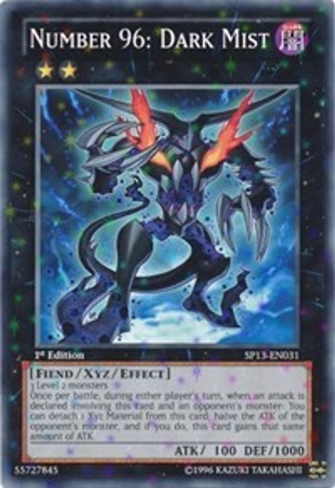 Number 96: Dark Mist (Starfoil) (SP13-EN031) - Starfoil Rare