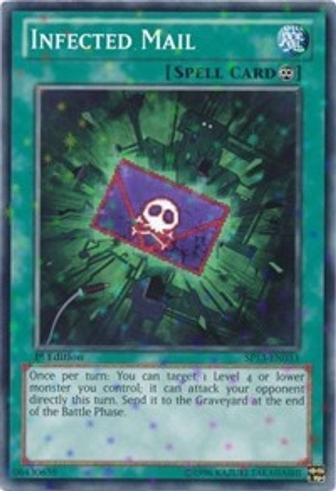 Infected Mail (Starfoil) (SP13-EN033) - Starfoil Rare