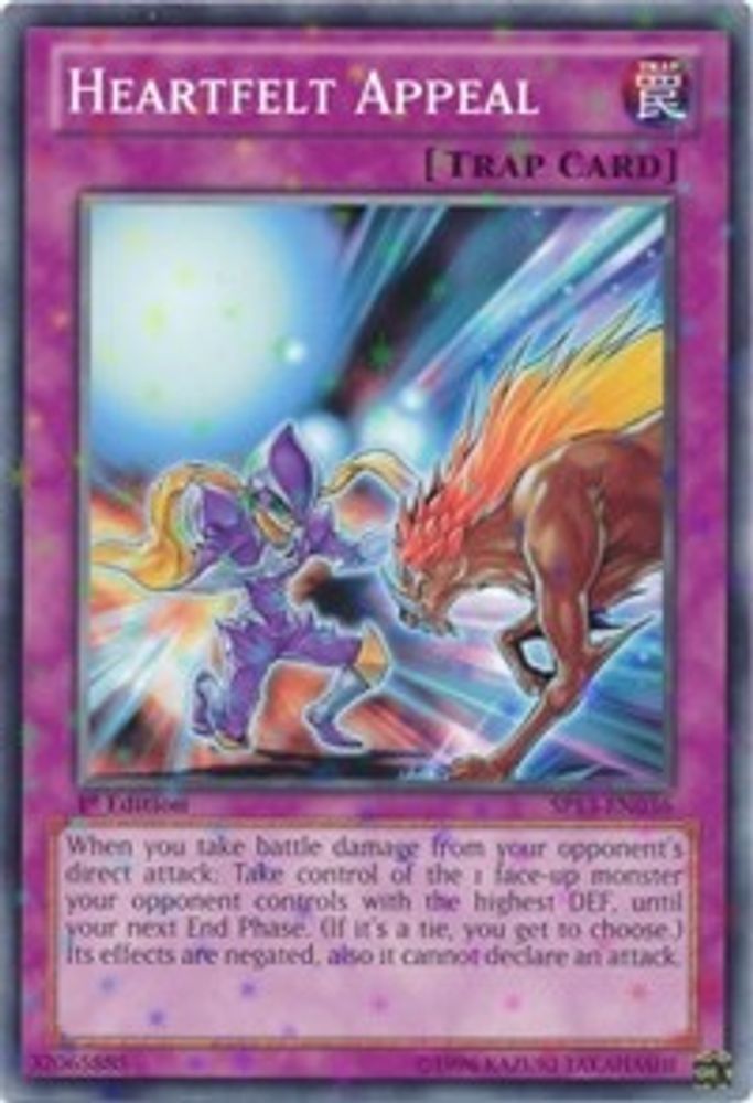 Heartfelt Appeal (Starfoil) (SP13-EN036) - Starfoil Rare