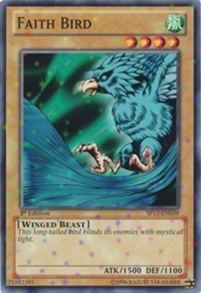 Faith Bird (Starfoil) (SP13-EN039) - Starfoil Rare