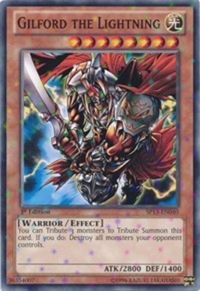 Gilford the Lightning (Starfoil) (SP13-EN040) - Starfoil Rare