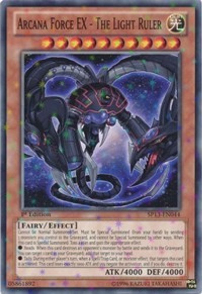 Arcana Force EX - The Light Ruler (Starfoil) (SP13-EN044) - Starfoil Rare
