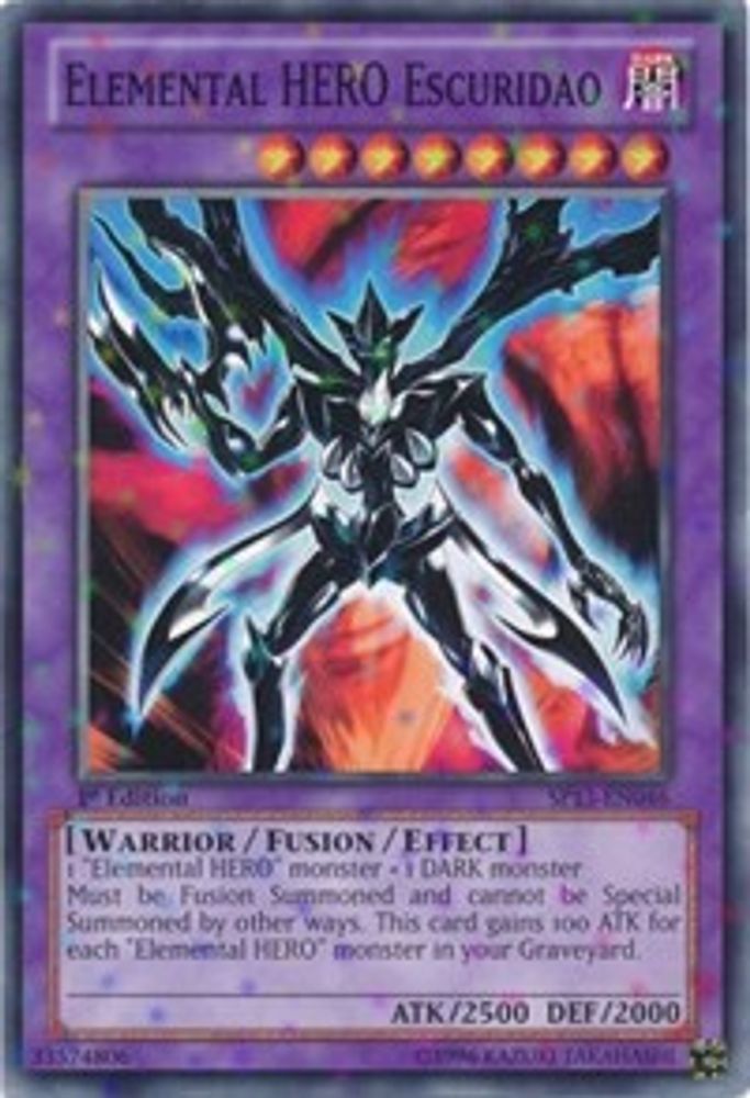 Elemental HERO Escuridao (Starfoil) (SP13-EN046) - Starfoil Rare