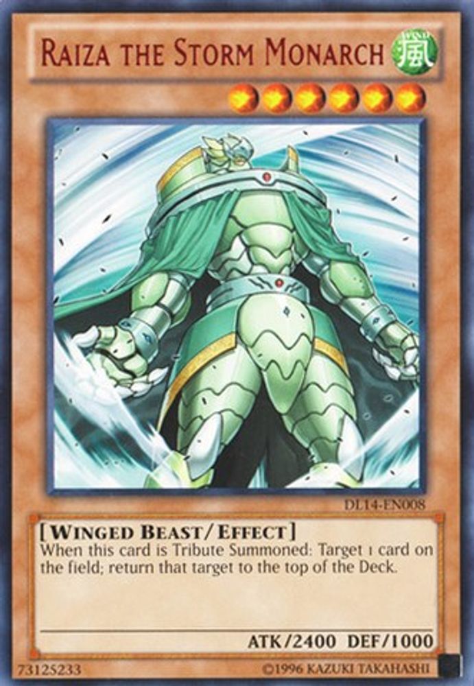 Raiza the Storm Monarch (Red) (DL14-EN008) - Rare