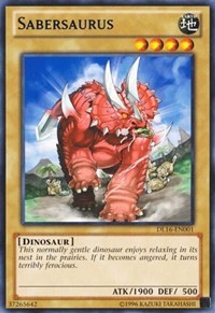 Sabersaurus (Blue) (DL16-EN001) - Rare
