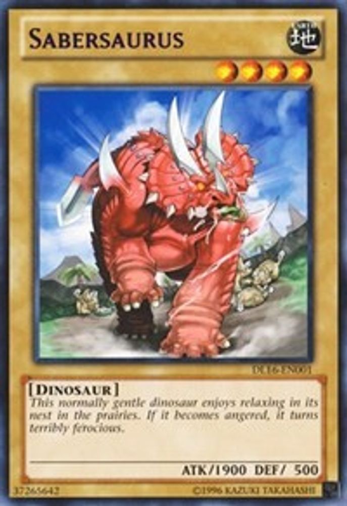 Sabersaure (violet) [DL16-EN001] Rare 