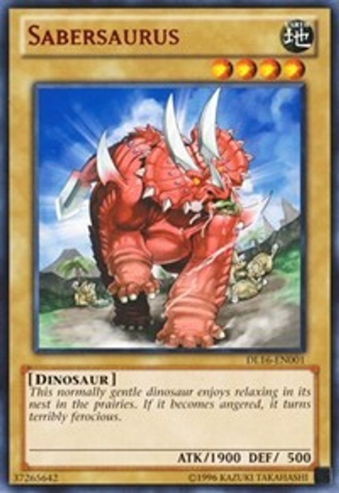 Sabersaure (rouge) [DL16-EN001] Rare 