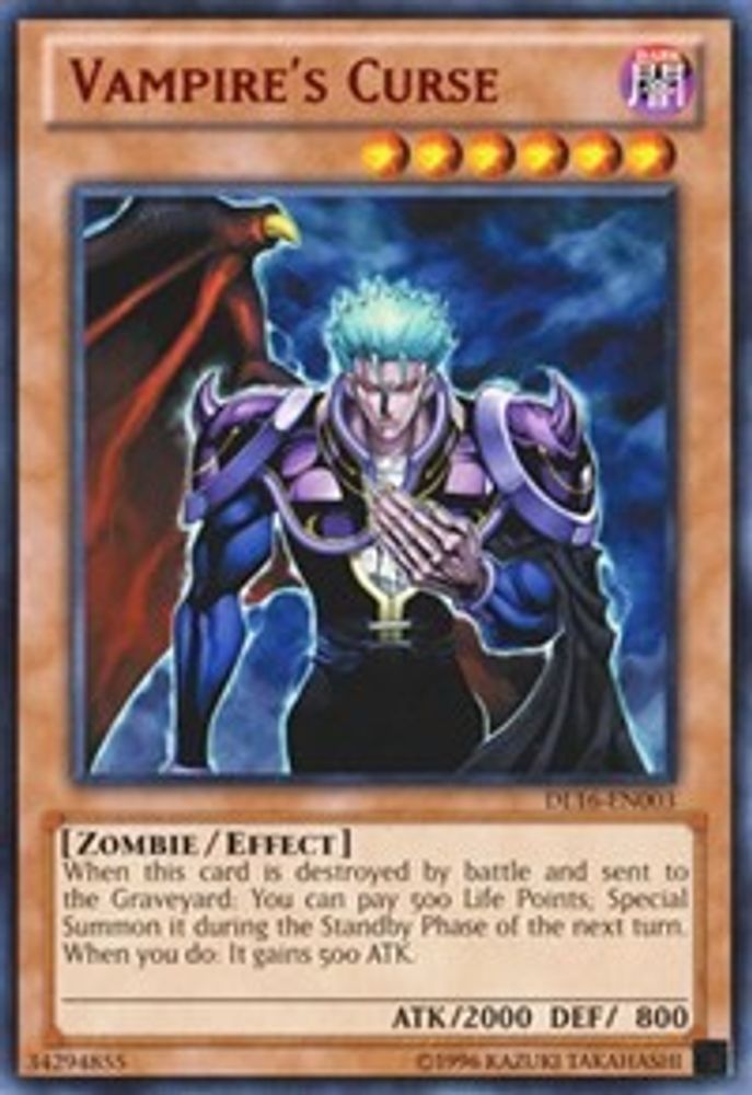 Malédiction du vampire (rouge) [DL16-EN003] Rare 