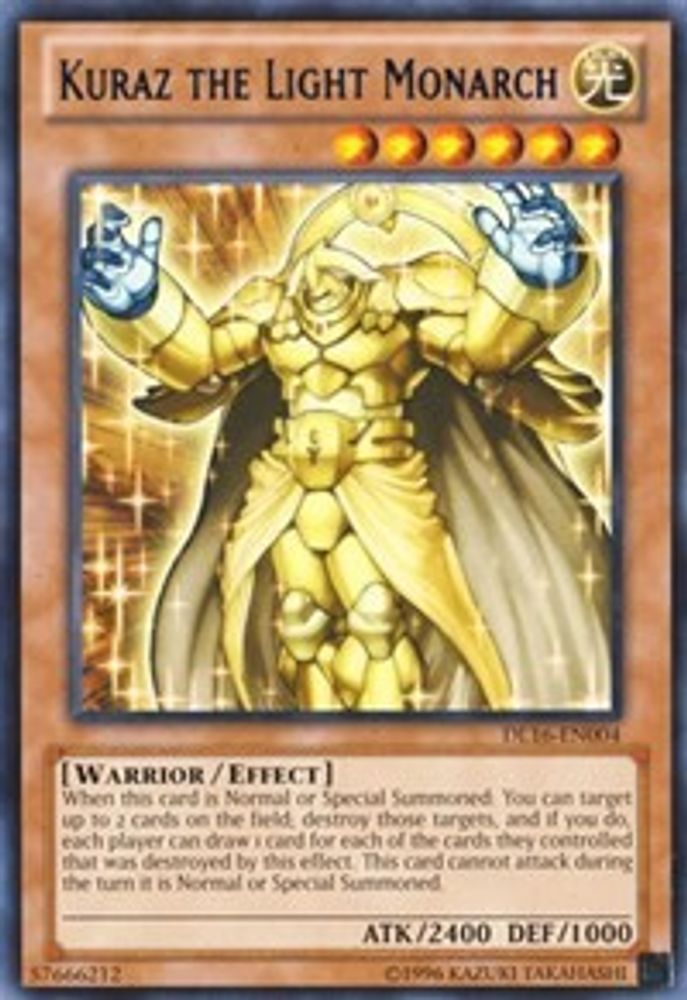 Kuraz the Light Monarch (Blue) (DL16-EN004) - Rare