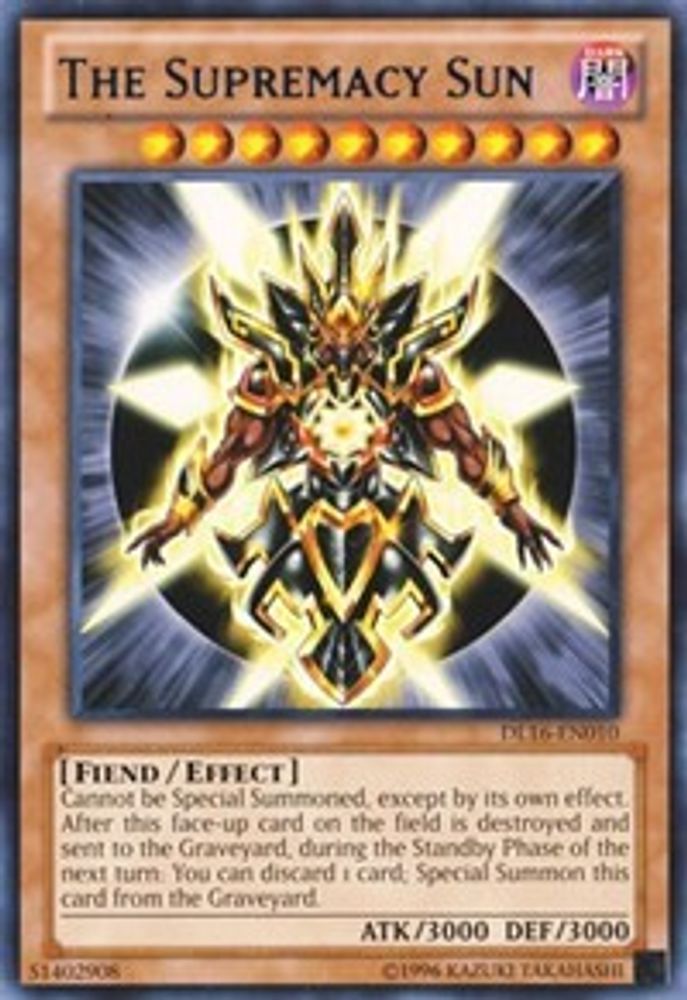 The Supremacy Sun (Blue) (DL16-EN010) - Rare