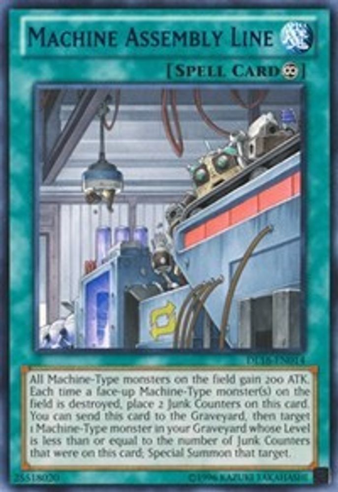 Chaîne d'assemblage de machines (bleu) [DL16-EN014] Rare 