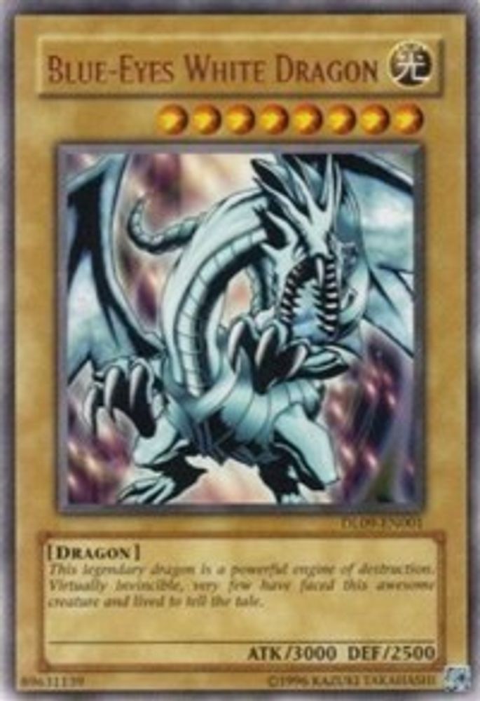 Dragon blanc aux yeux bleus (bronze) [DL09-EN001] Rare 