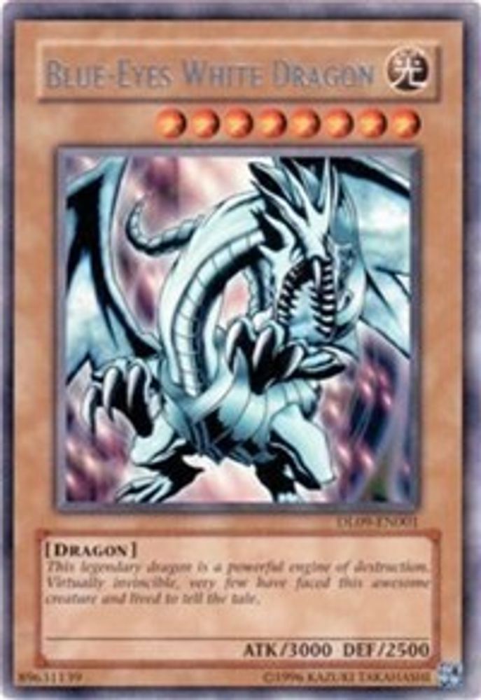 Blue-Eyes White Dragon (Silver) (DL09-EN001) - Rare