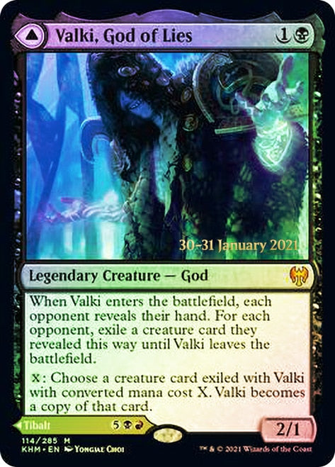 Valki, God of Lies // Tibalt, Cosmic Impostor (PRE-114S) - Kaldheim Promos Foil