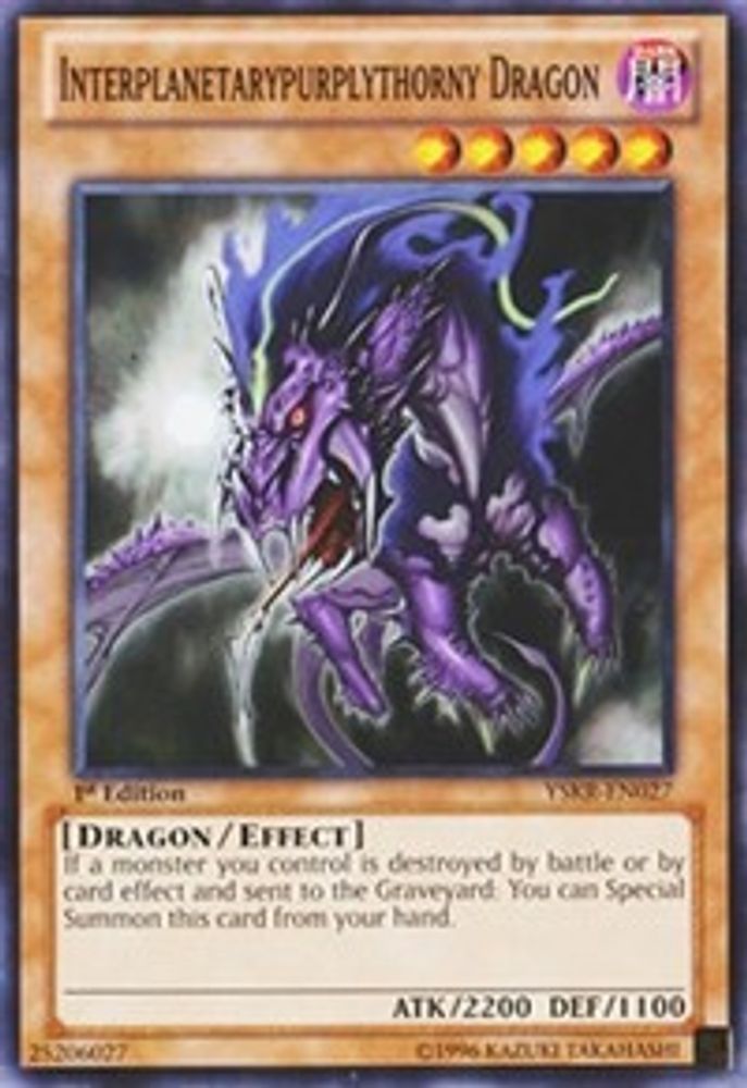 Interplanetarypurplythorny Dragon (YSKR-EN027) - Common