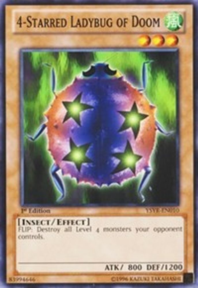 4-Starred Ladybug of Doom (YSYR-EN010) - Common