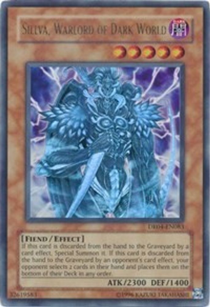 Sillva, Warlord of Dark World (DR04-EN083) - Ultra Rare