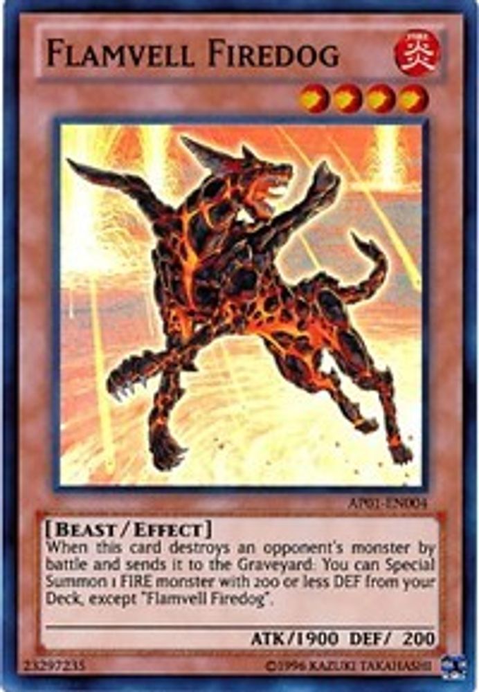 Chien de feu Flamvell [AP01-EN004] Super Rare 