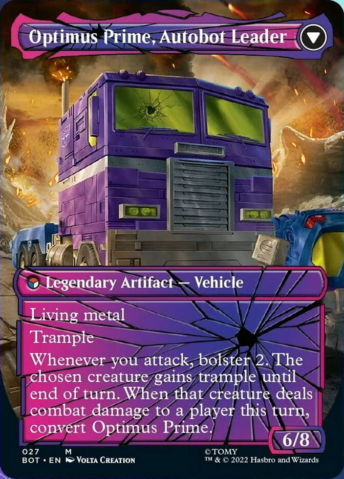 Optimus Prime, Hero (Shattered Glass) (BOT-027) - Transformers: (shatteredglass, convertdfc) (Borderless)