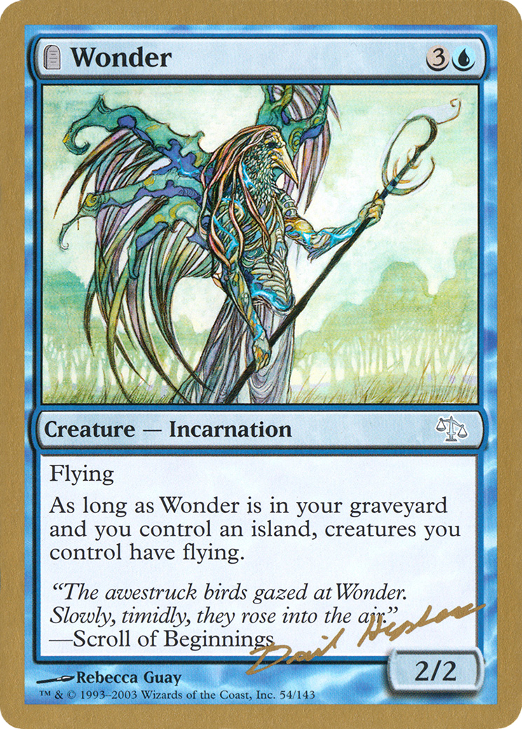 Wonder (Dave Humpherys) [Decks de championnat du monde 2003] 