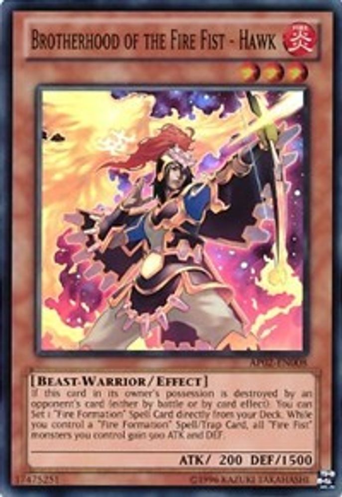 Confrérie du Poing de Feu - Hawk [AP02-EN008] Super Rare 