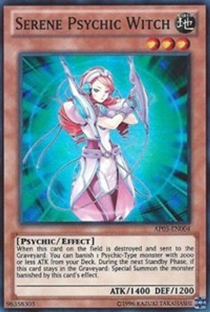 Sorcière psychique sereine [AP03-EN004] Super Rare 
