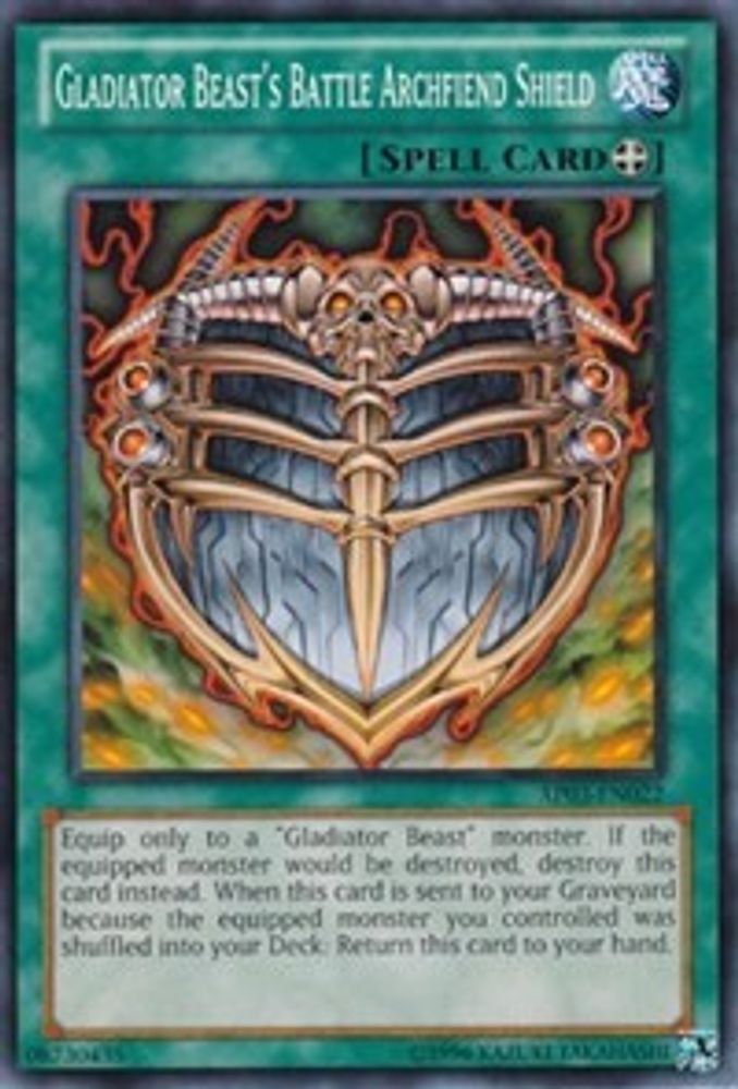 Gladiator Beast's Battle Archfiend Shield (AP03-EN022) - Common