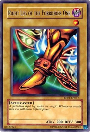 Right Leg of the Forbidden One (RP01-EN017) - Rare