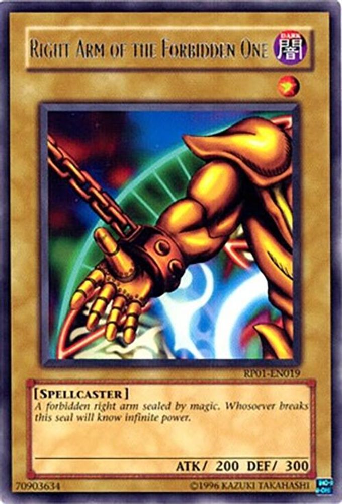 Right Arm of the Forbidden One (RP01-EN019) - Rare