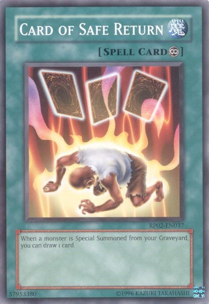 Card of Safe Return (RP02-EN037) - Common