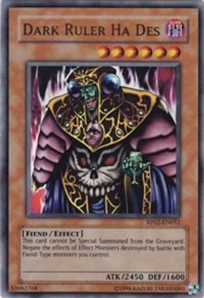 Dark Ruler Ha Des (RP02-EN052) - Ultra Rare
