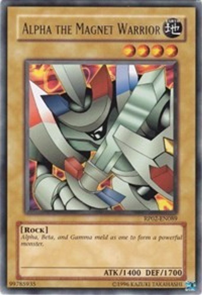 Alpha The Magnet Warrior (RP02-EN089) - Rare