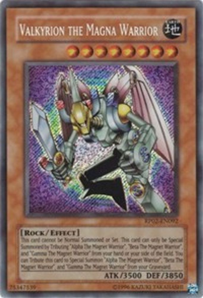 Valkyrion the Magna Warrior (RP02-EN092) - Secret Rare