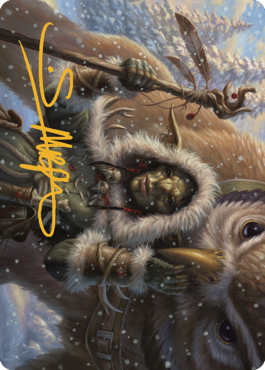 Carte d'art Owlbear Shepherd (signature estampillée or) [Commander Legends : Battle for Baldur's Gate Art Series] 