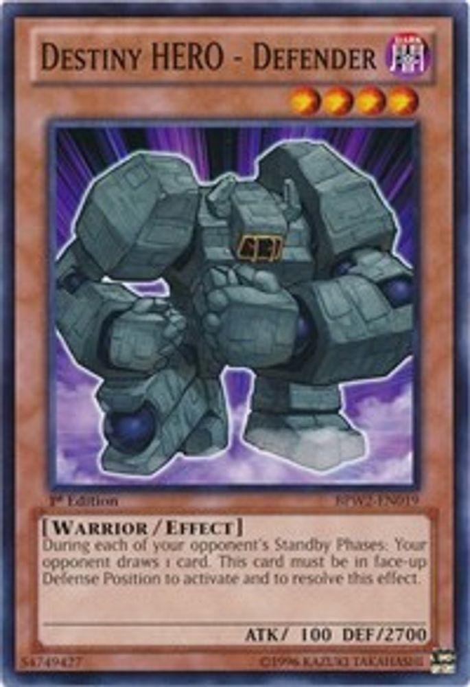 Destiny Hero - Defender (BPW2-EN019) - Common