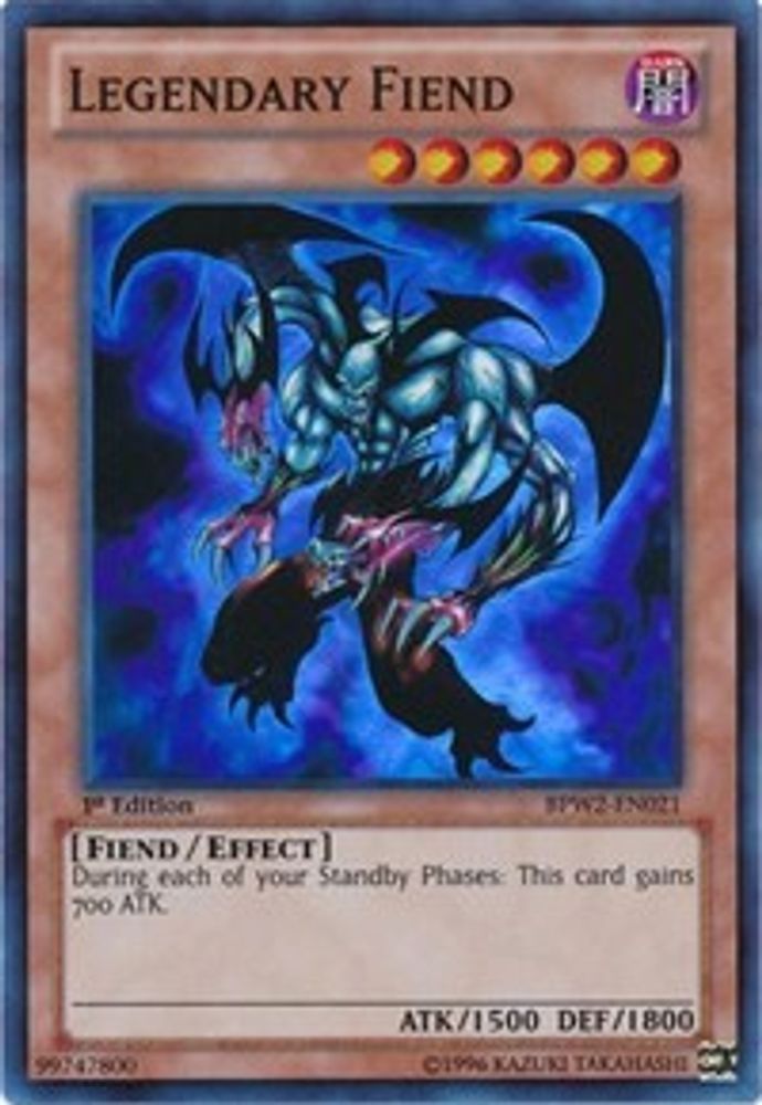 Legendary Fiend (BPW2-EN021) - Super Rare