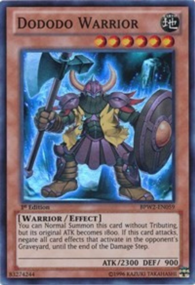 Dododo Warrior (BPW2-EN059) - Super Rare