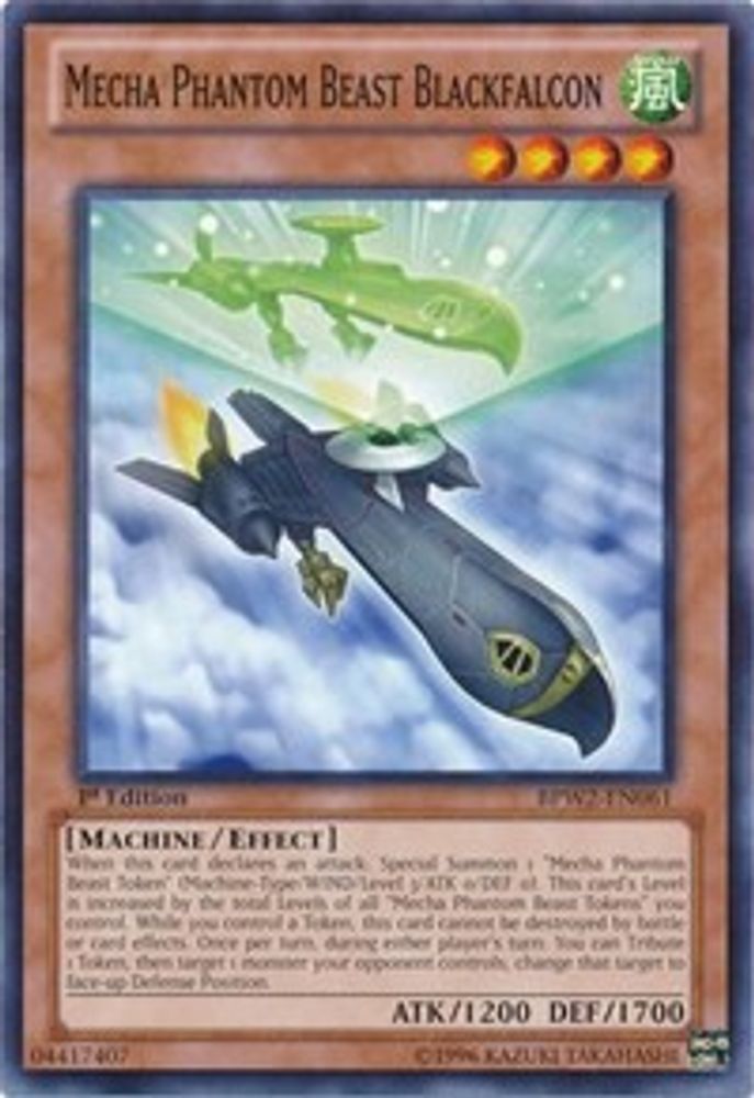 Mecha Phantom Beast Blackfalcon (BPW2-EN061) - Common