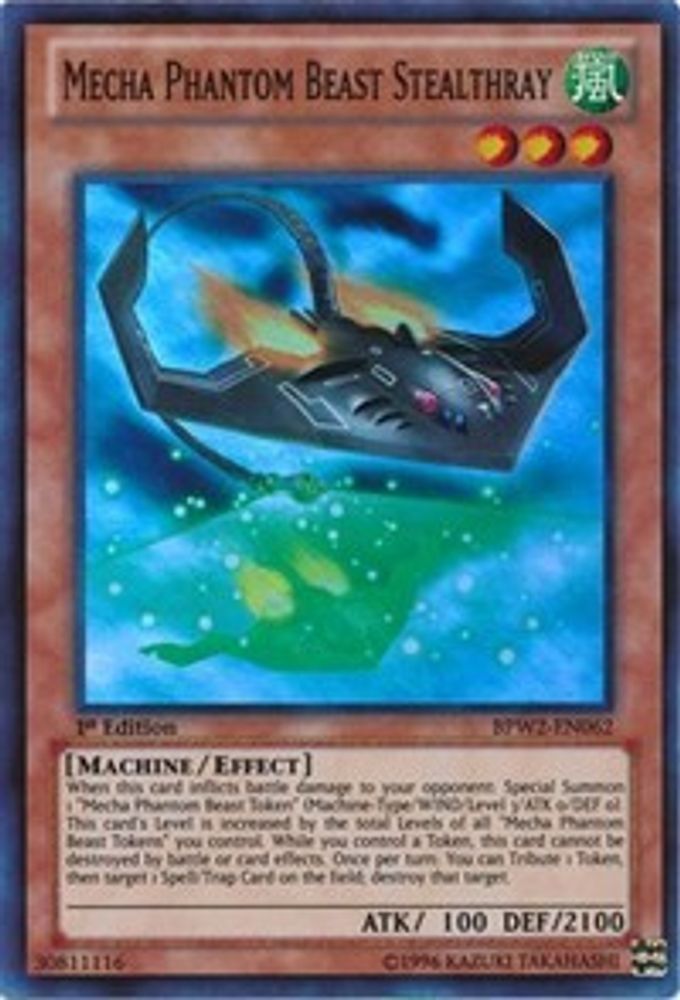 Mecha Phantom Beast Stealthray (BPW2-EN062) - Super Rare