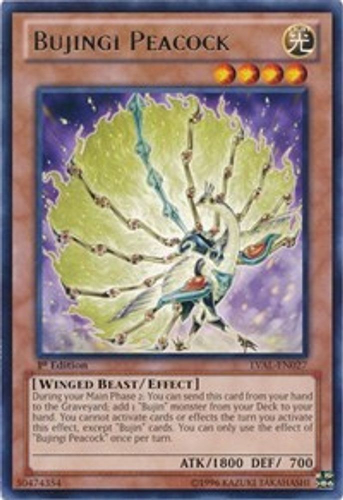 Bujingi Peacock (LVAL-EN027) - Rare