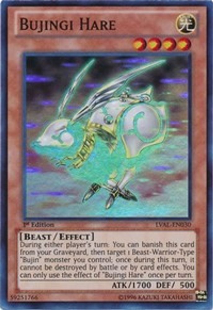 Bujingi Hare (LVAL-EN030) - Super Rare