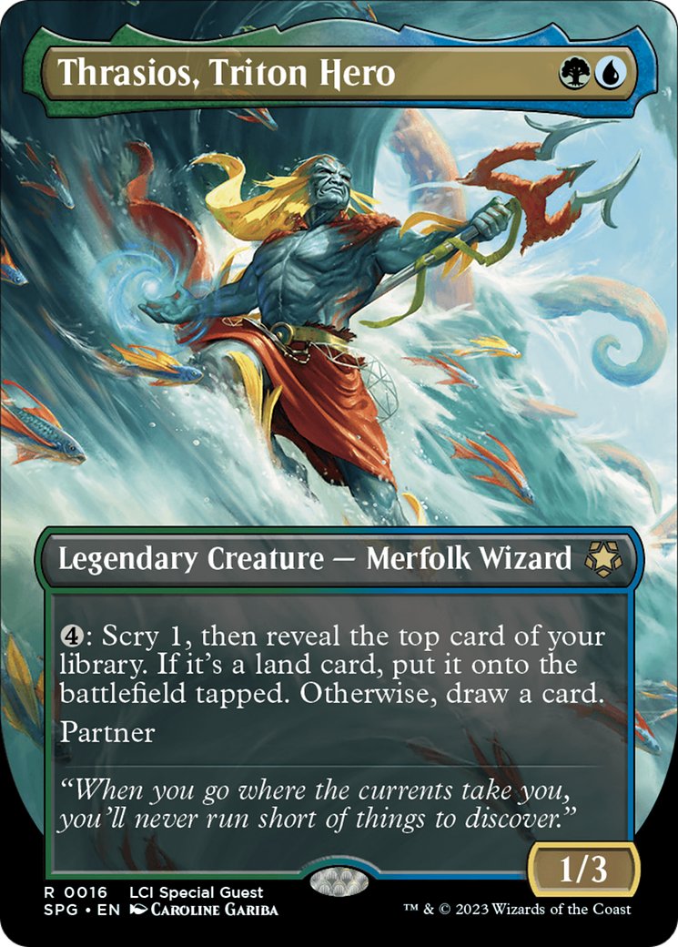 Thrasios, Triton Hero (Borderless) (SPG-016) - Special Guests (Borderless)