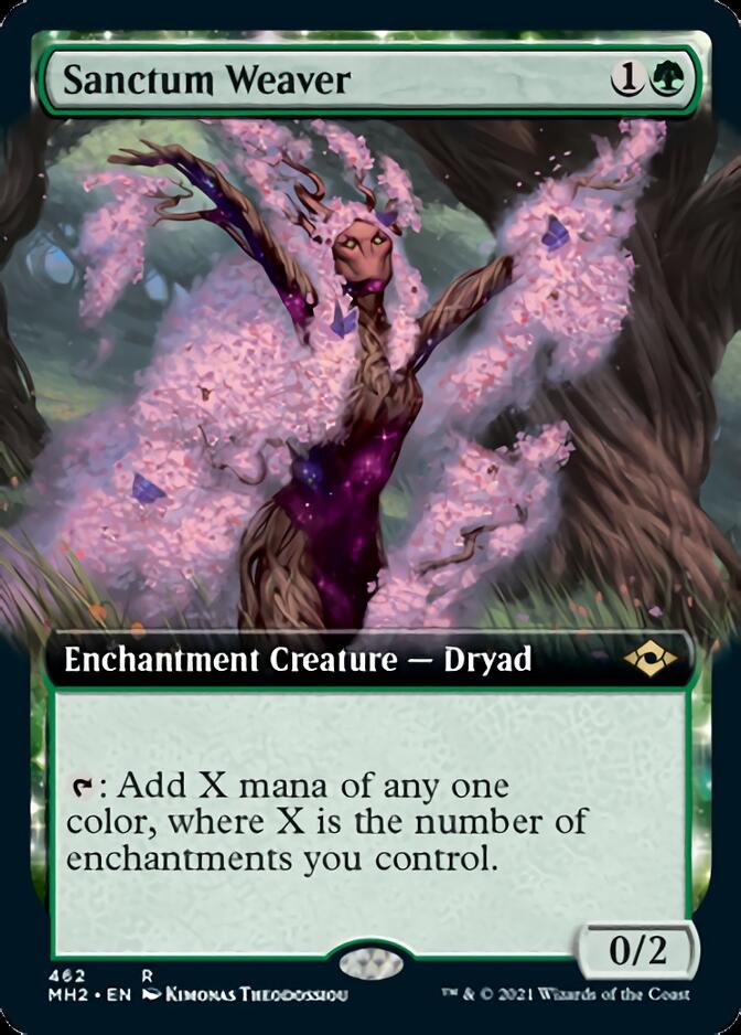 Sanctum Weaver (MH2-462) - Modern Horizons 2: (Extended Art, enchantment)