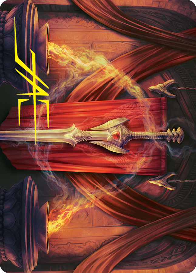 Carte d'art Ramosian Greatsword (signature estampillée or) [Marche de la série d'art de la machine] 