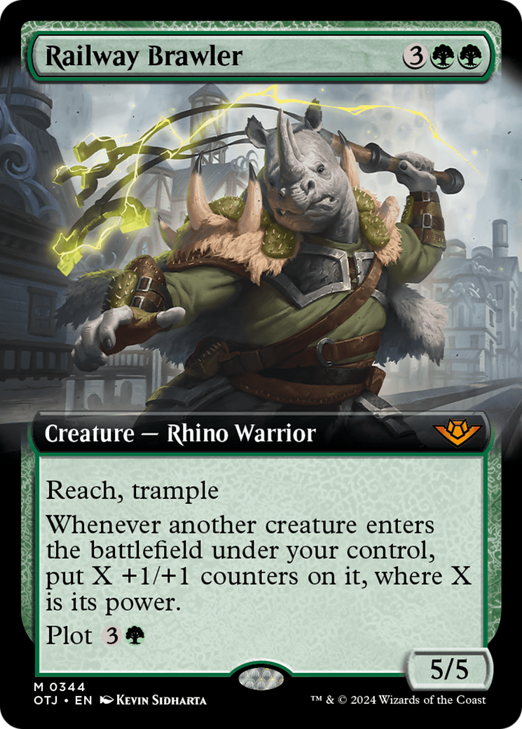 Railway Brawler (Art étendu) [Hors-la-loi de Thunder Junction] 