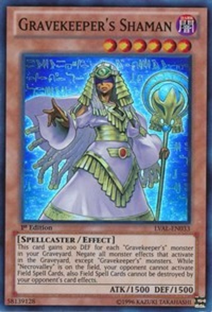 Gravekeeper's Shaman (LVAL-EN033) - Super Rare